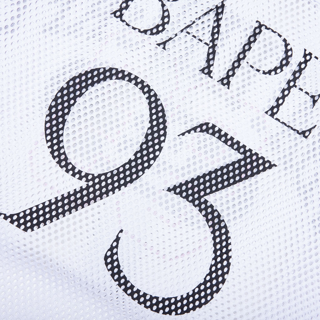 Line Camo Multi Logo Relaxed Fit Football Jersey - White - Image 7