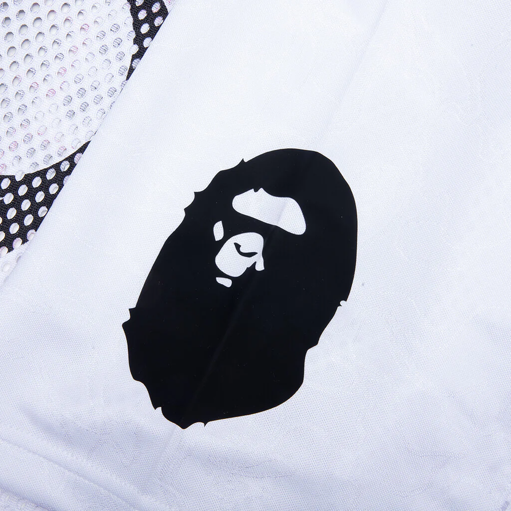 Line Camo Multi Logo Relaxed Fit Football Jersey - White - Image 8