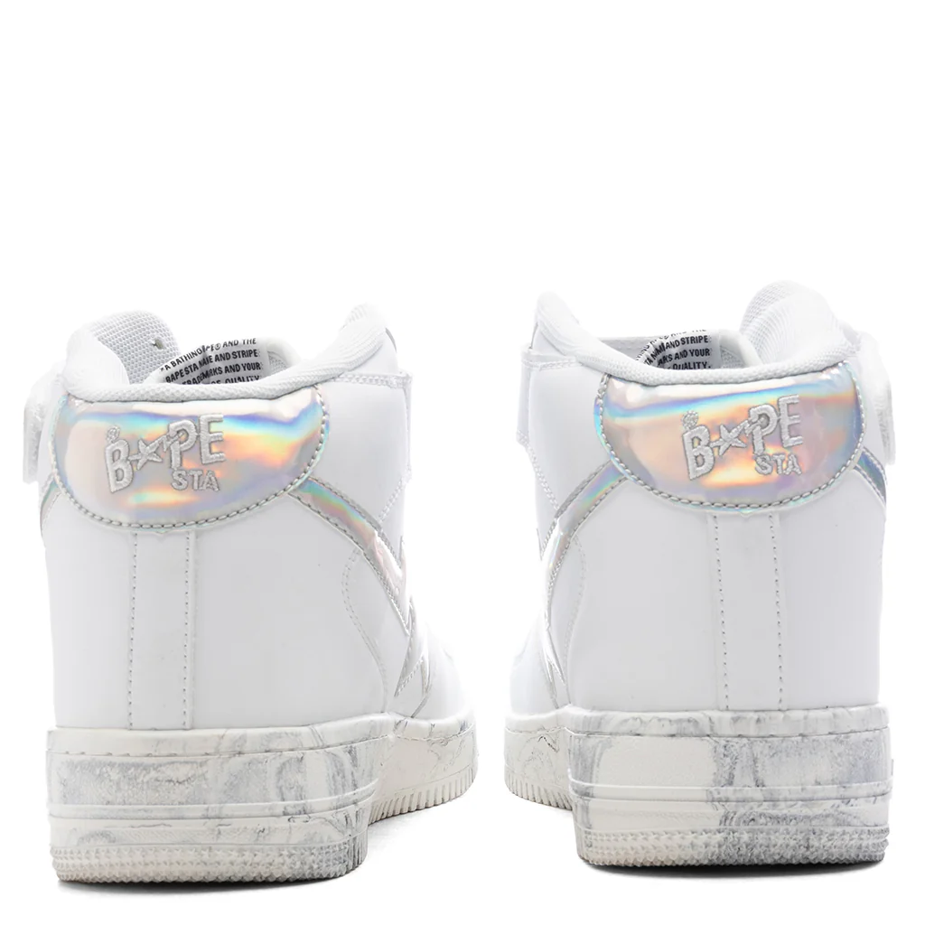 Marble Bape STA Mid M1 - White - Image 4