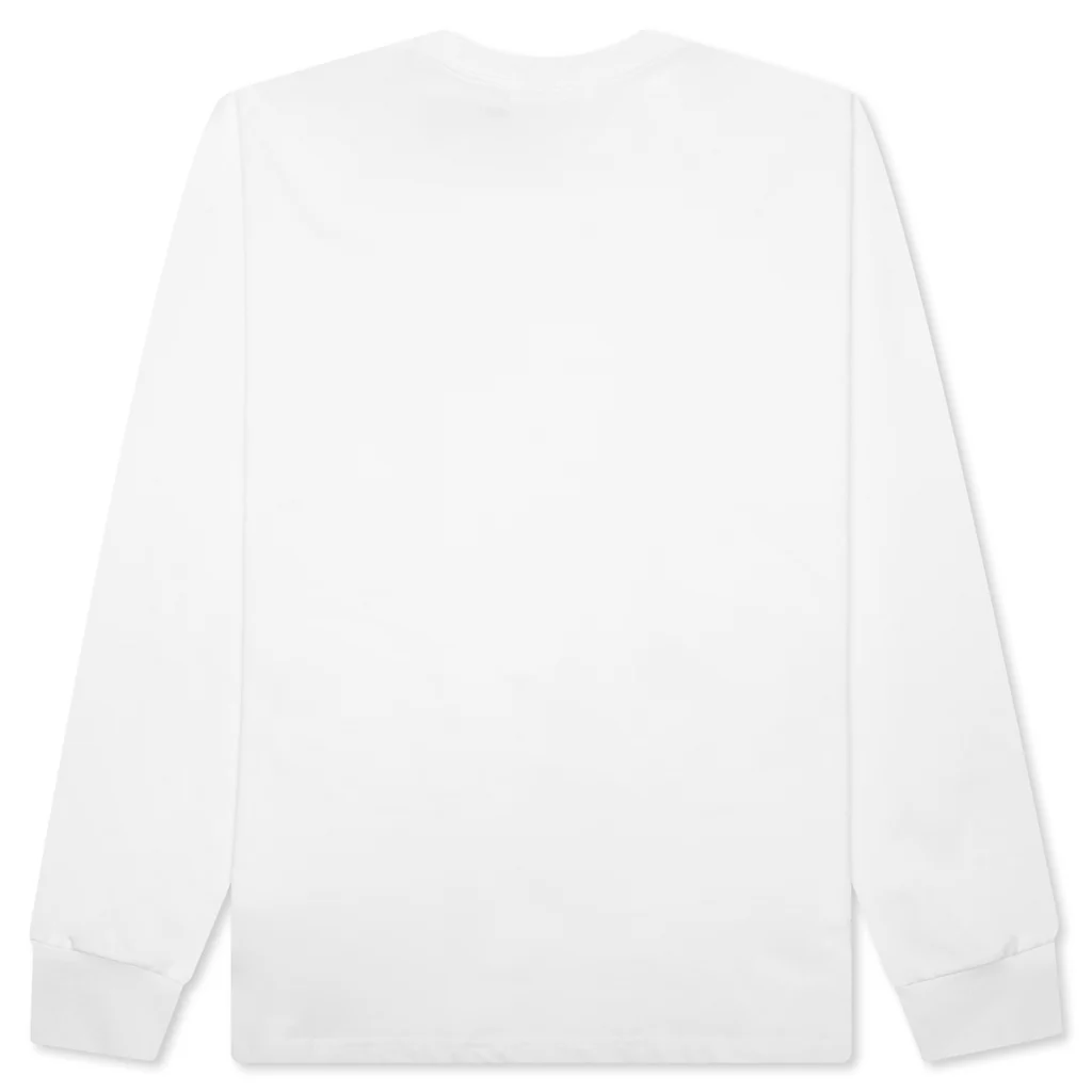 Marbling Camo Ape Head Relaxed Fit L/S Tee - White - Image 2