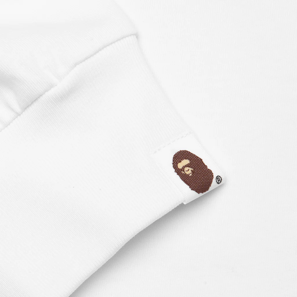 Marbling Camo Ape Head Relaxed Fit L/S Tee - White - Image 4