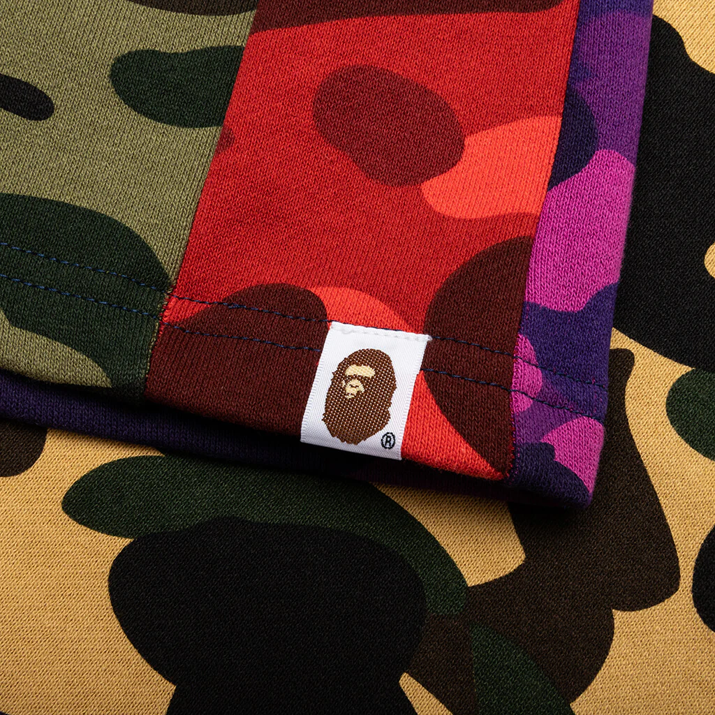 Mix Camo Crazy Sweat Shorts - Multi - Image 5