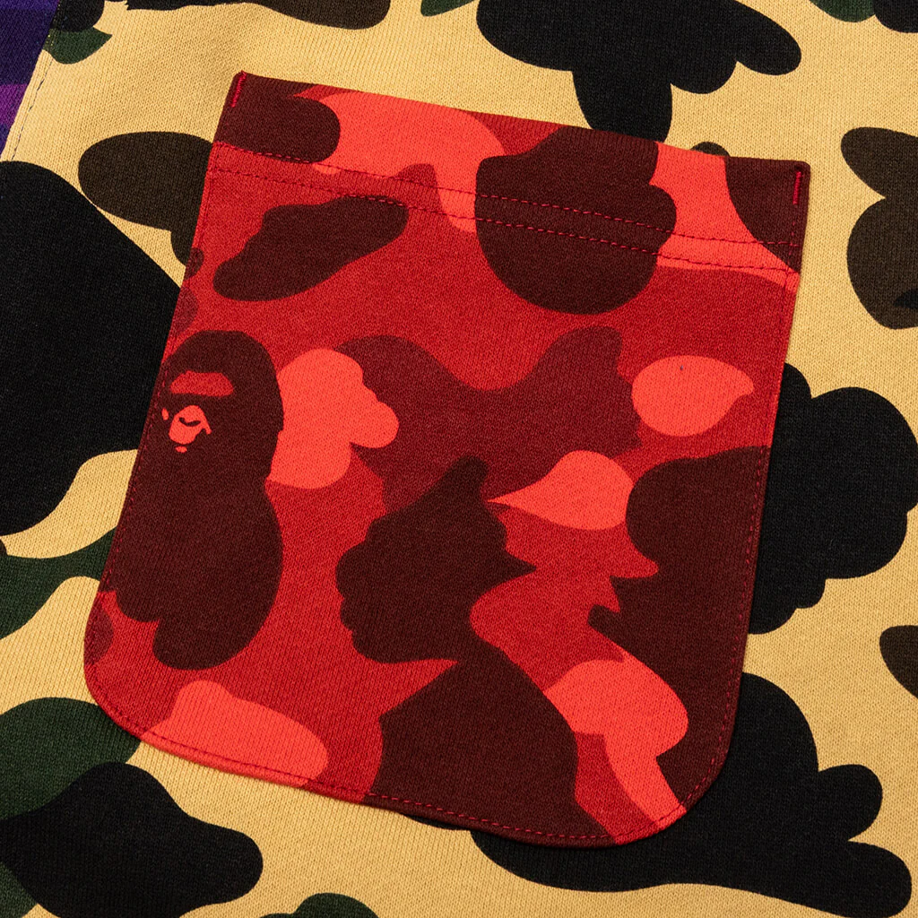 Mix Camo Crazy Sweat Shorts - Multi - Image 6