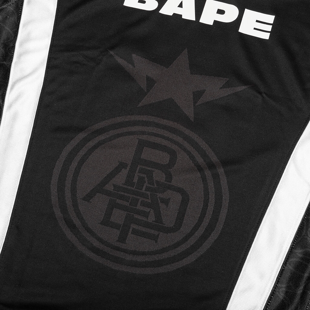 Multi Logo Relaxed Fit Soccer Jersey - Black - Image 3