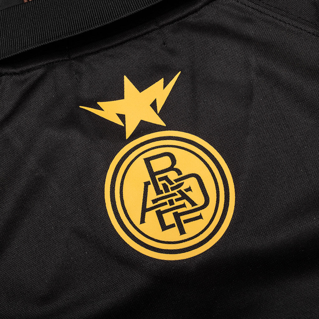 Multi Logo Relaxed Fit Soccer Jersey - Black - Image 4