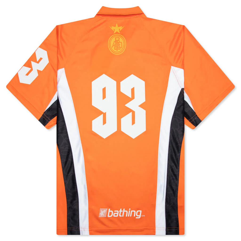 Multi Logo Relaxed Fit Soccer Jersey - Orange - Image 2