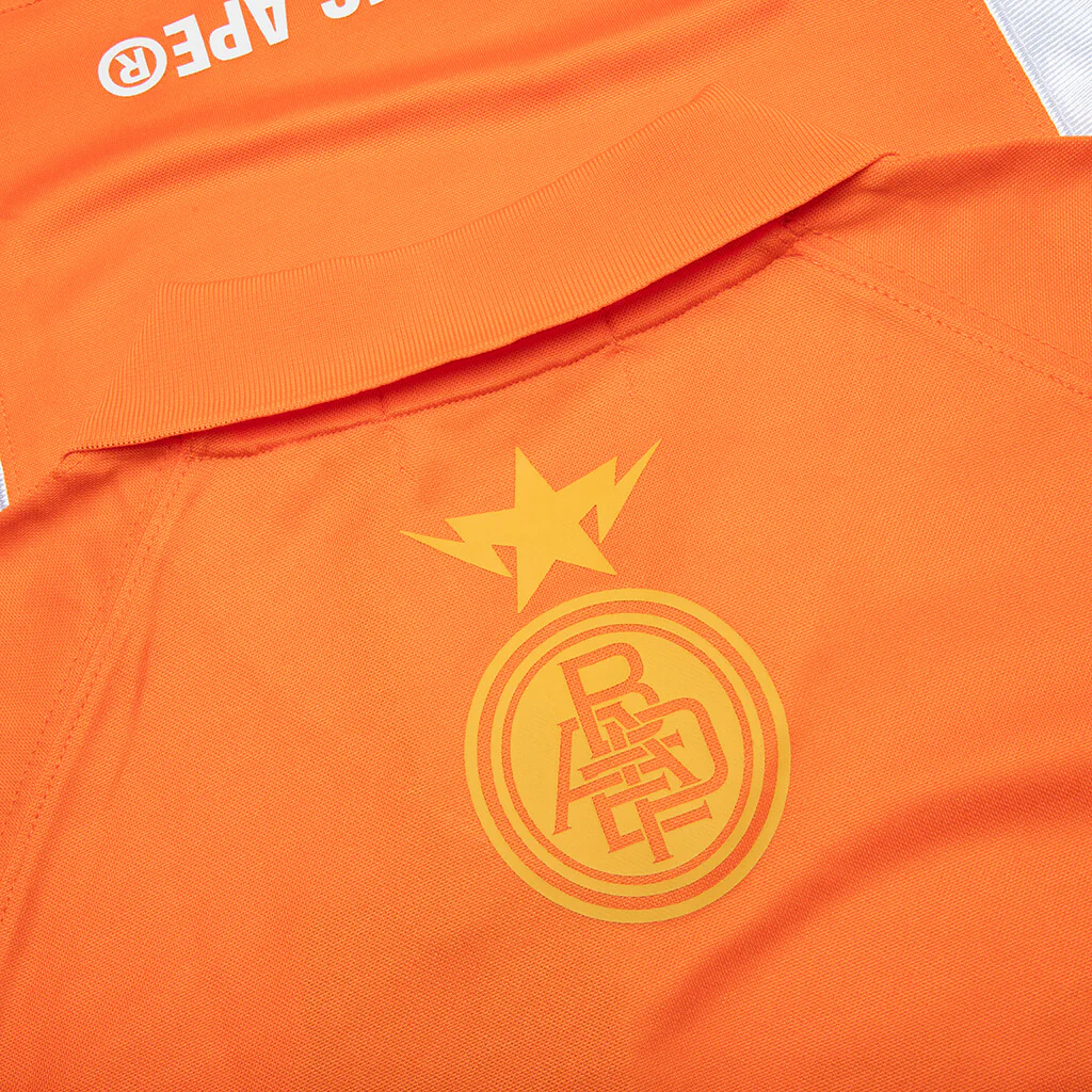 Multi Logo Relaxed Fit Soccer Jersey - Orange - Image 4