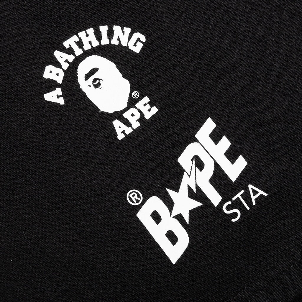 Multi Logo Shorts with Leggings - Black - Image 3