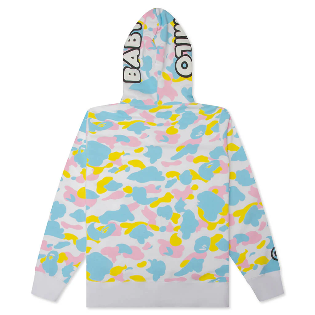 New Multi Camo Baby Milo Regular Fit Full Zip Hoodie - White - Image 2