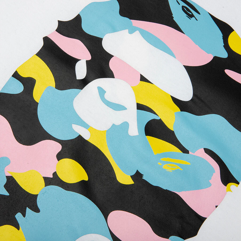 New Multi Camo Big Ape Head Tee - White - Image 3