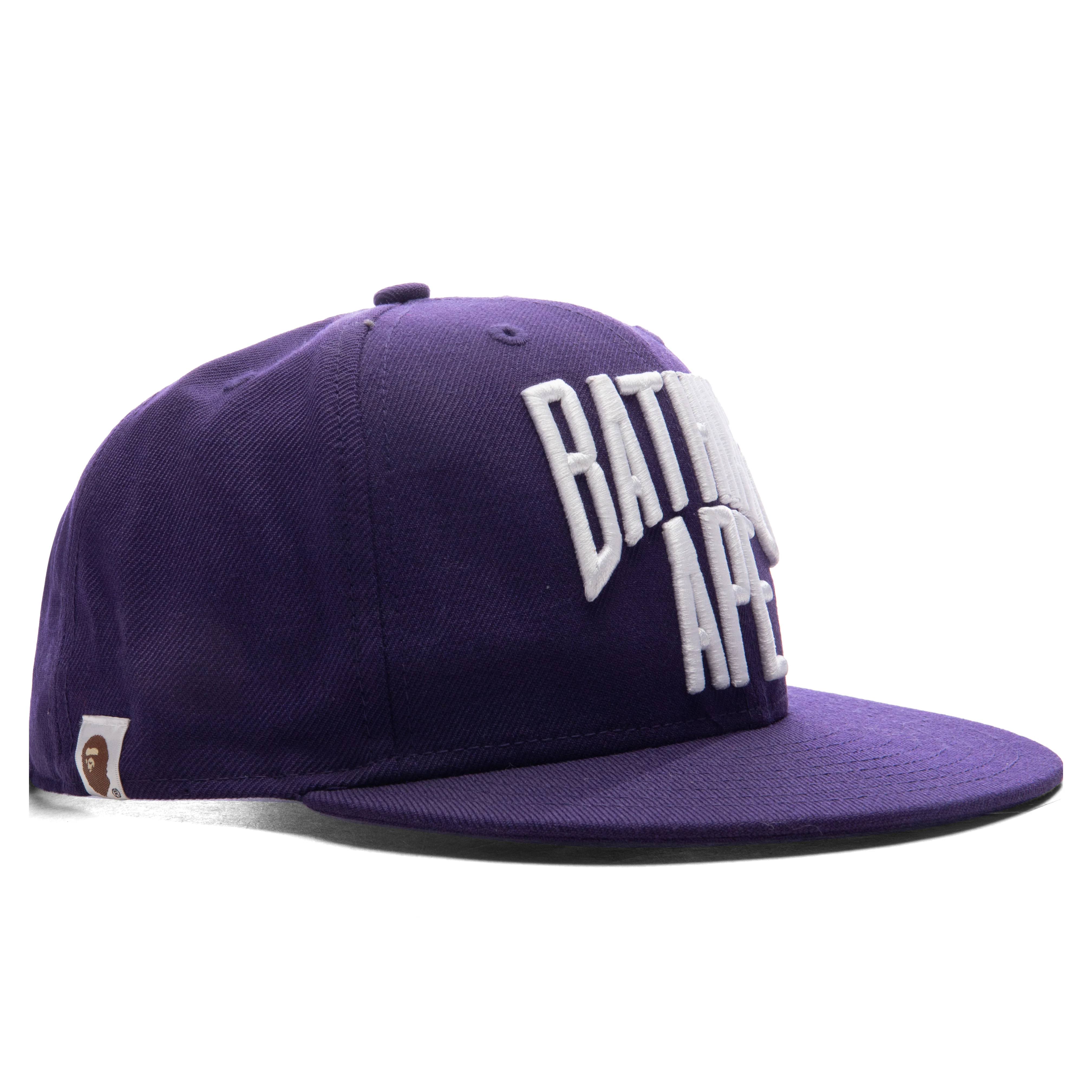 New Era x A Bathing Ape NYC Snapback Hat - Purple - Image 3