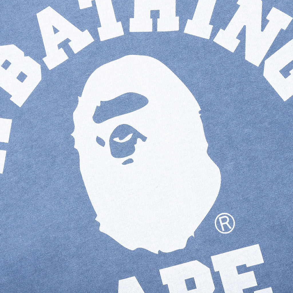 Pigment Dyed College Relaxed Fit Tee - Navy - Image 3