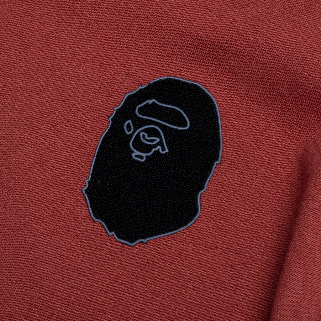 Shark Full Zip Hoodie France - Burgundy - Image 4