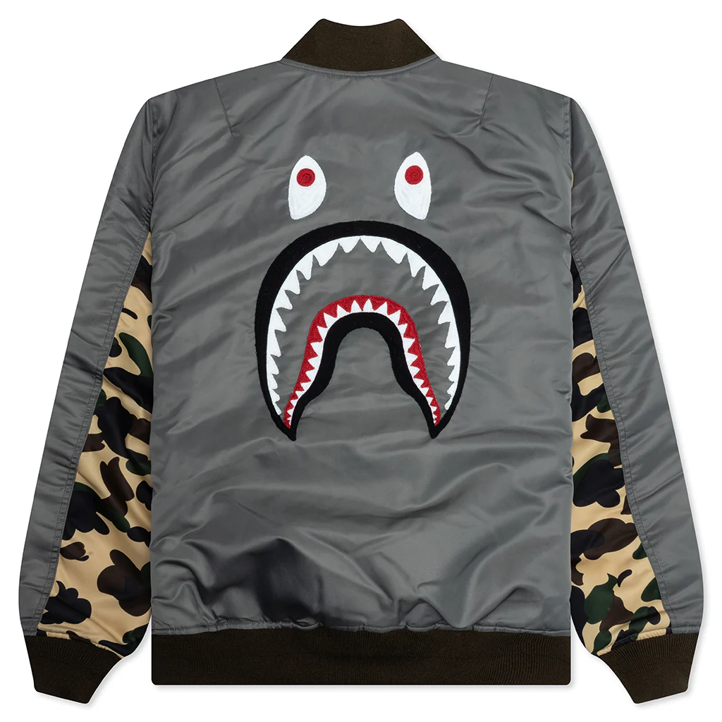 Shark Ma-1 - Olive Drab - Image 2
