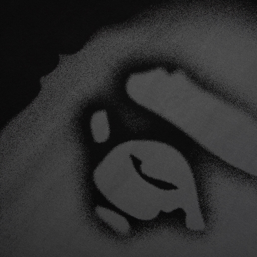 Spray Paint Ape Head Relaxed Fit Tee #1 - Black - Image 3