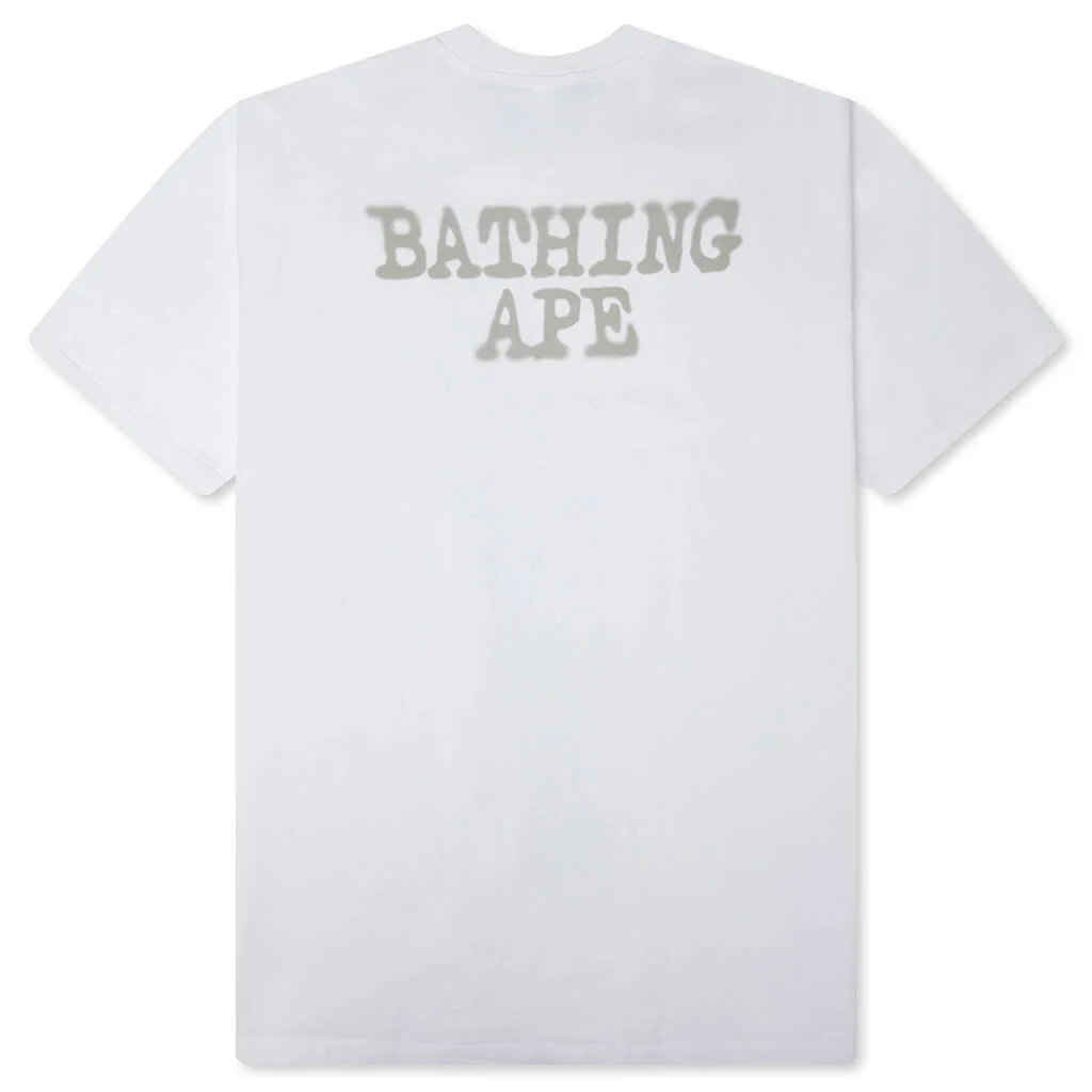 Spray Paint Ape Head Relaxed Fit Tee #1 - White - Image 2