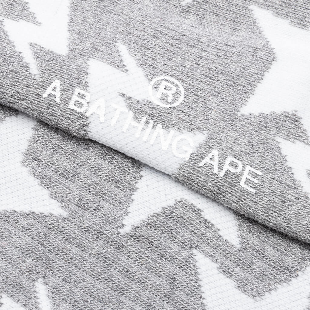 STA Pattern Socks - Grey - Image 2