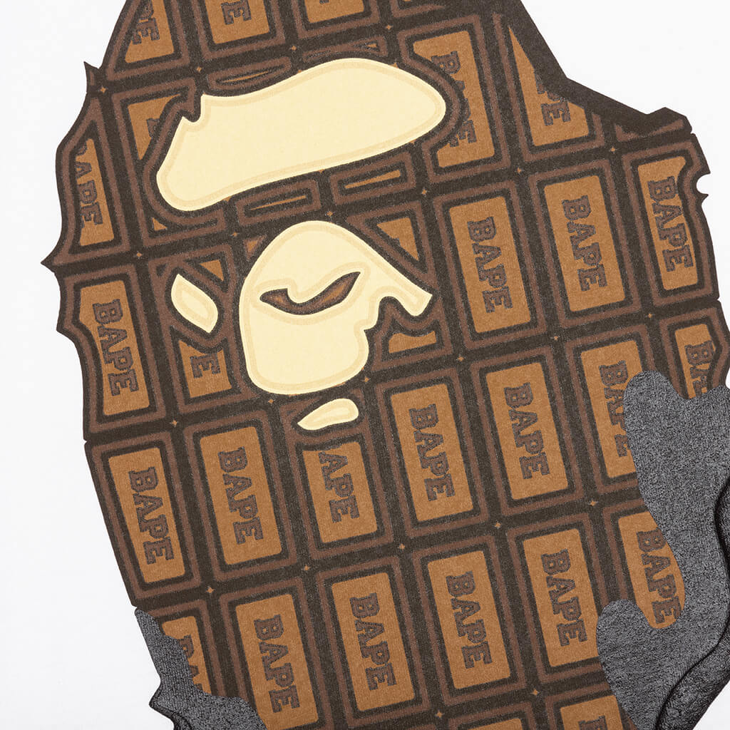 Valentine Chocolate Ape Head Tee - White - Image 3