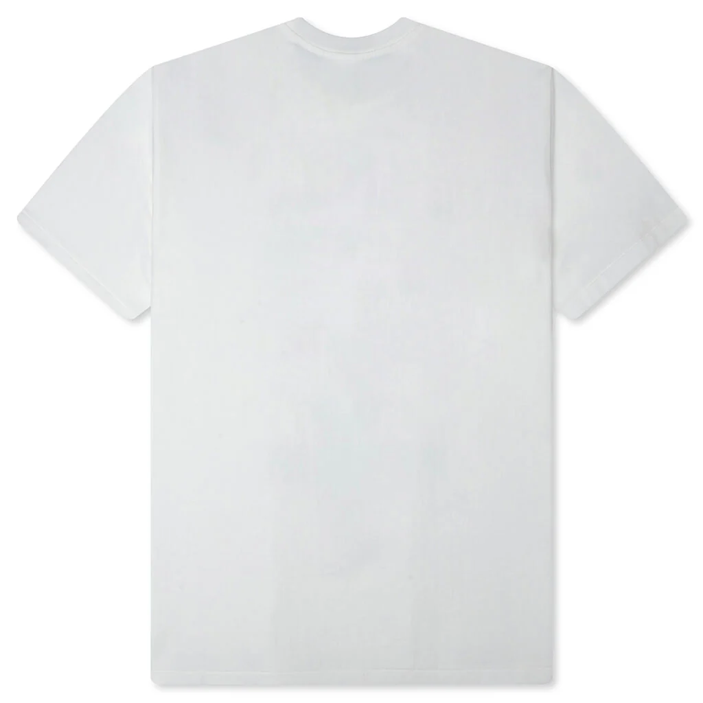 Wild Leopard Pattern NYC Logo Tee - White/Navy - Image 2