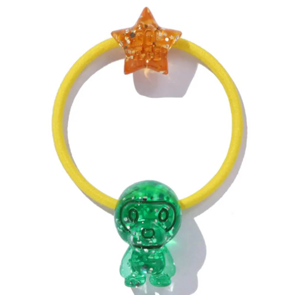 Baby Milo Glitter Acrylic Rubber Band Set - Green
