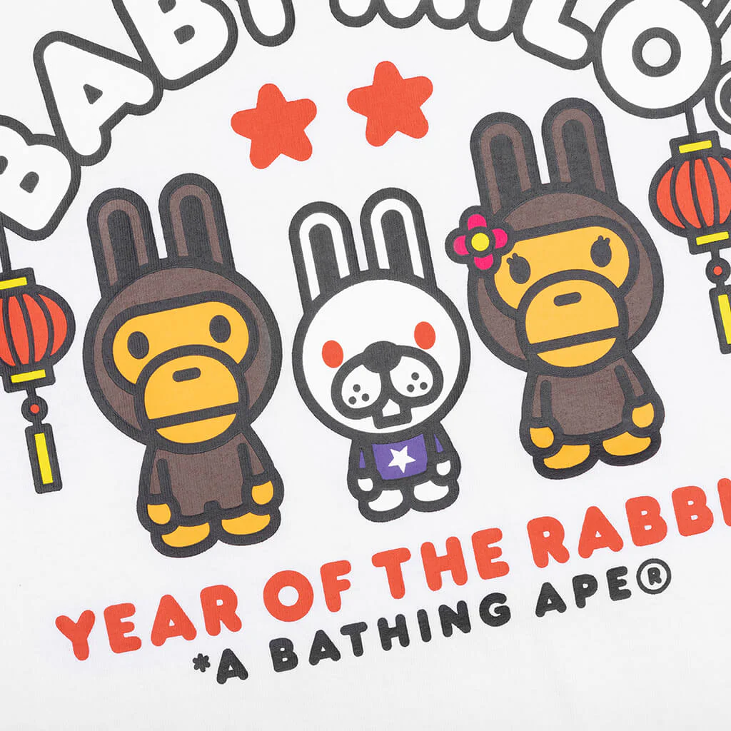 Year Of The Rabbit Baby Milo Tee - White - Image 3