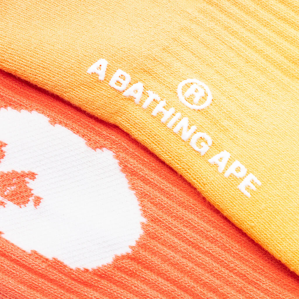 A Bathing Ape Gradation Socks - Orange - Image 2