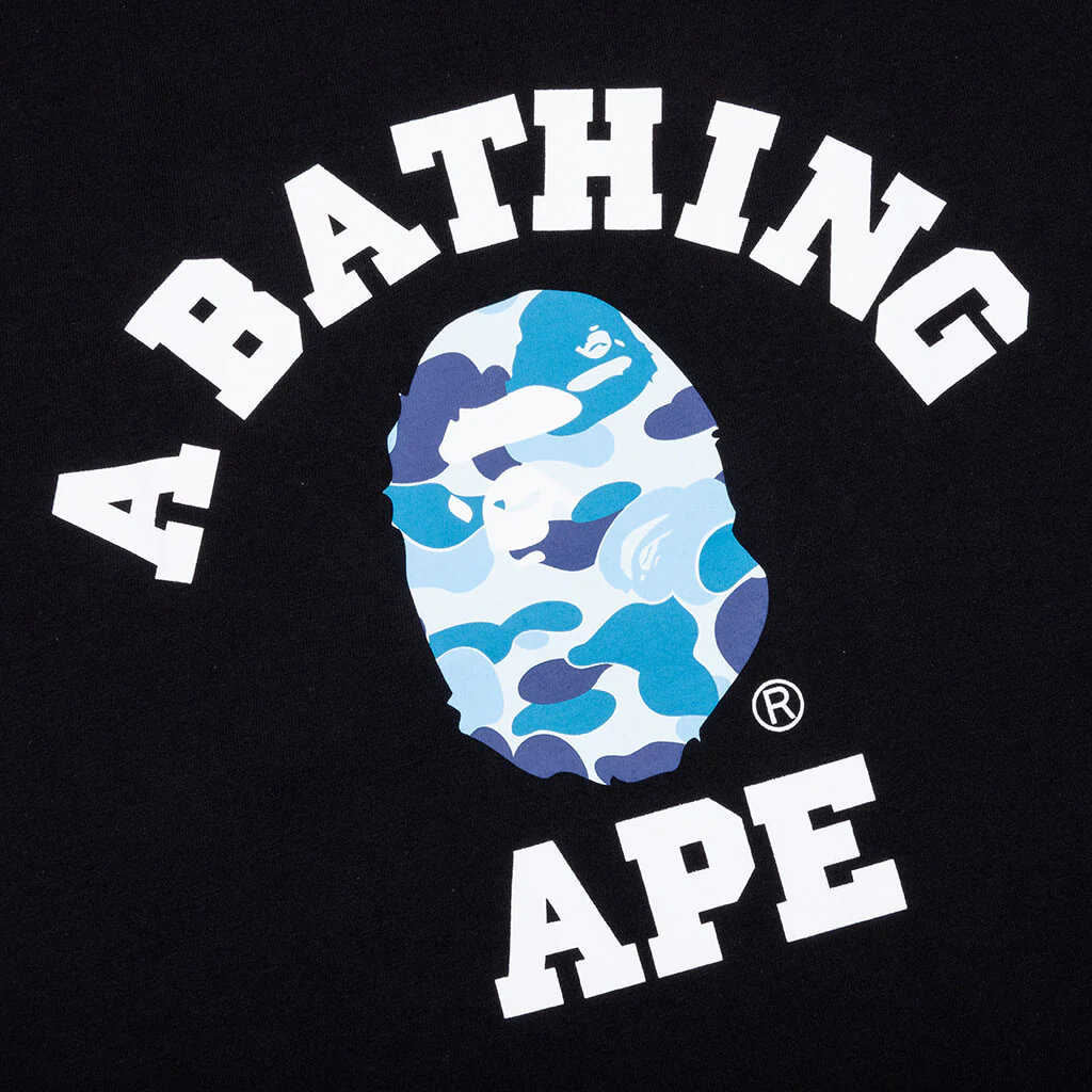 ABC Camo College Tee - Black/Blue - Image 3