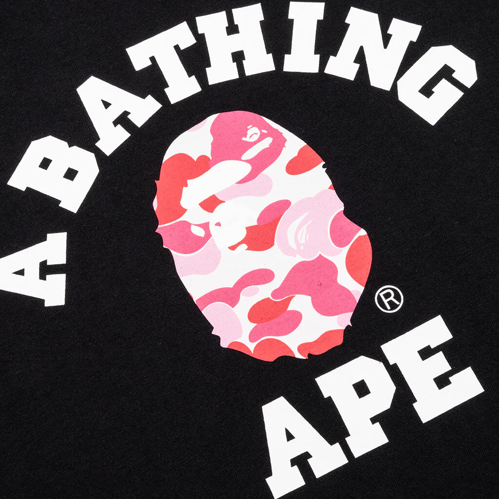 Abc Camo College Tee - Black/Pink - Image 3