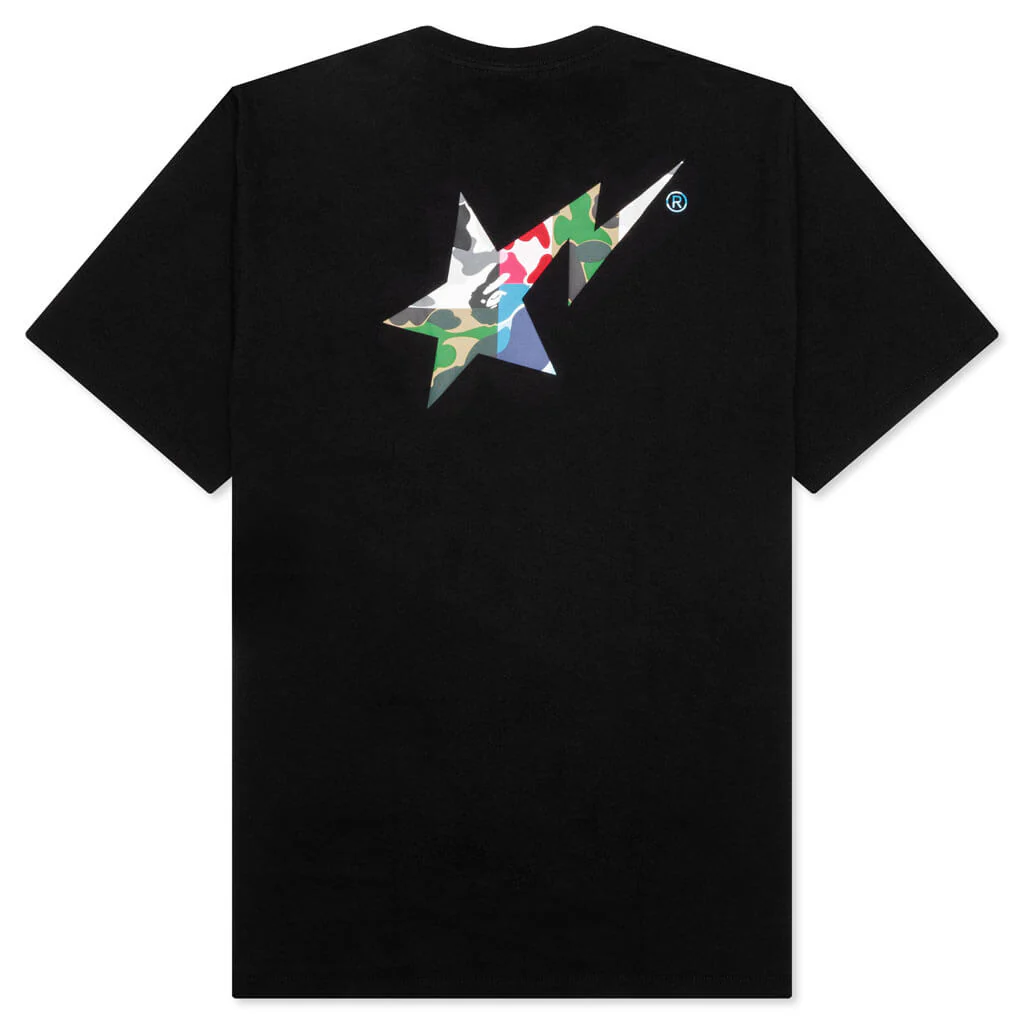 ABC Camo Crazy Bape Sta Logo Tee - Black - Image 2