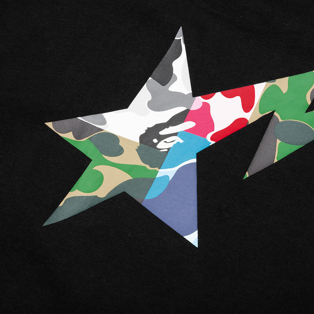 ABC Camo Crazy Bape Sta Logo Tee - Black - Image 4
