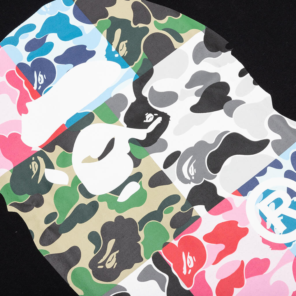 Abc Camo Crazy Big Ape Head Tee - Black - Image 3