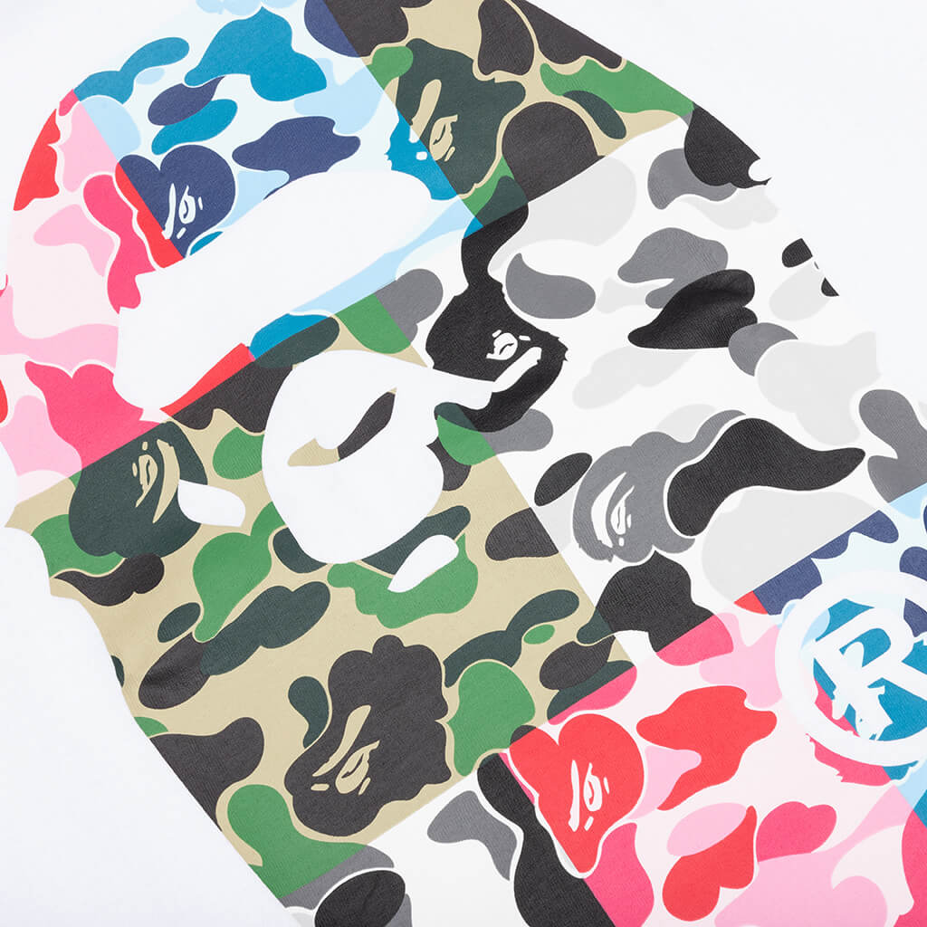 Abc Camo Crazy Big Ape Head Tee - White - Image 3
