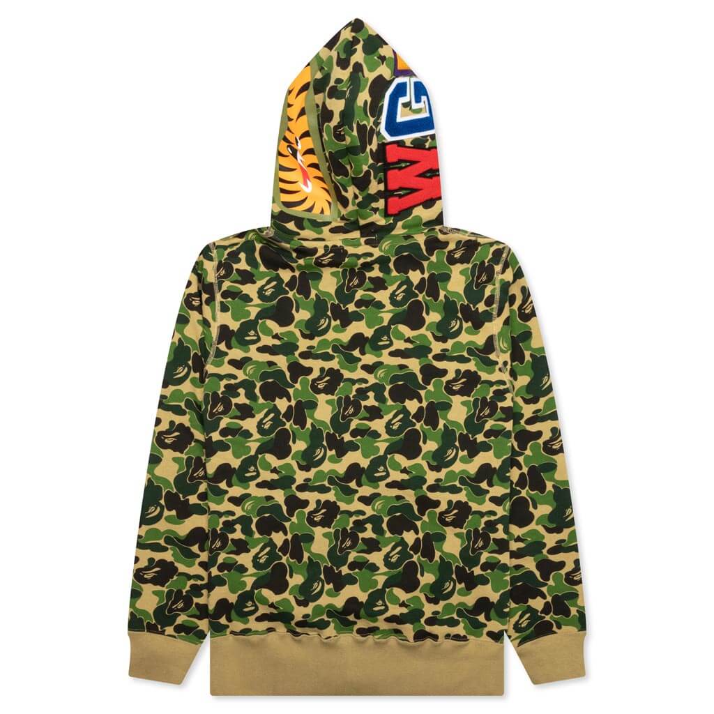 Abc Camo Double Shark Full Zip Hoodie - Green - Image 2