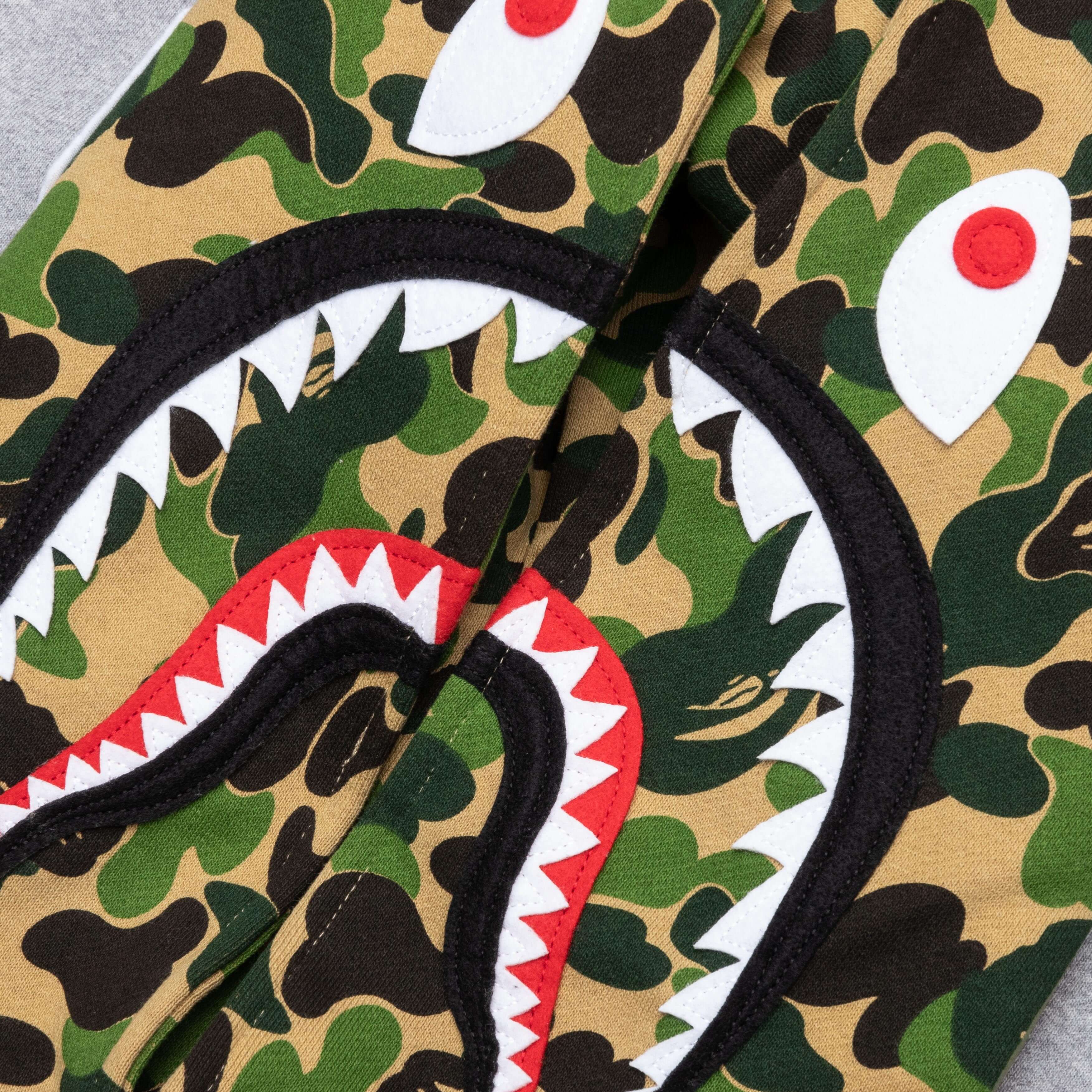 Abc Camo Shark Pullover Hoodie - Gray - Image 3