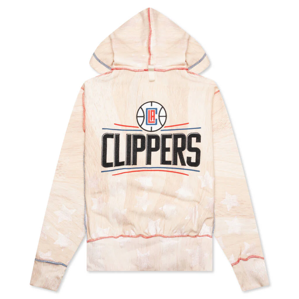 Advisory Board Crystals x LA Clippers Hoodie - Wood Grain - Image 2
