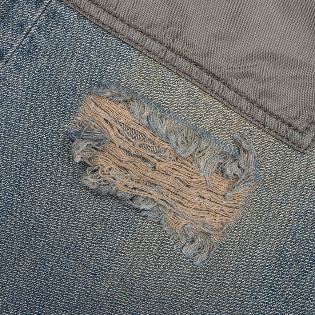 2010 Regular Fit Jeans - Mid Blue/Light Grey - Image 3