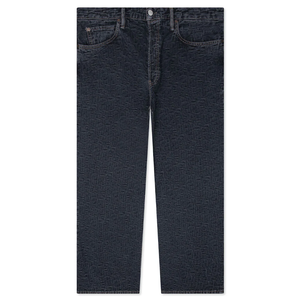 Baggy Fit Jeans 1981M Monogram - Blue/Black