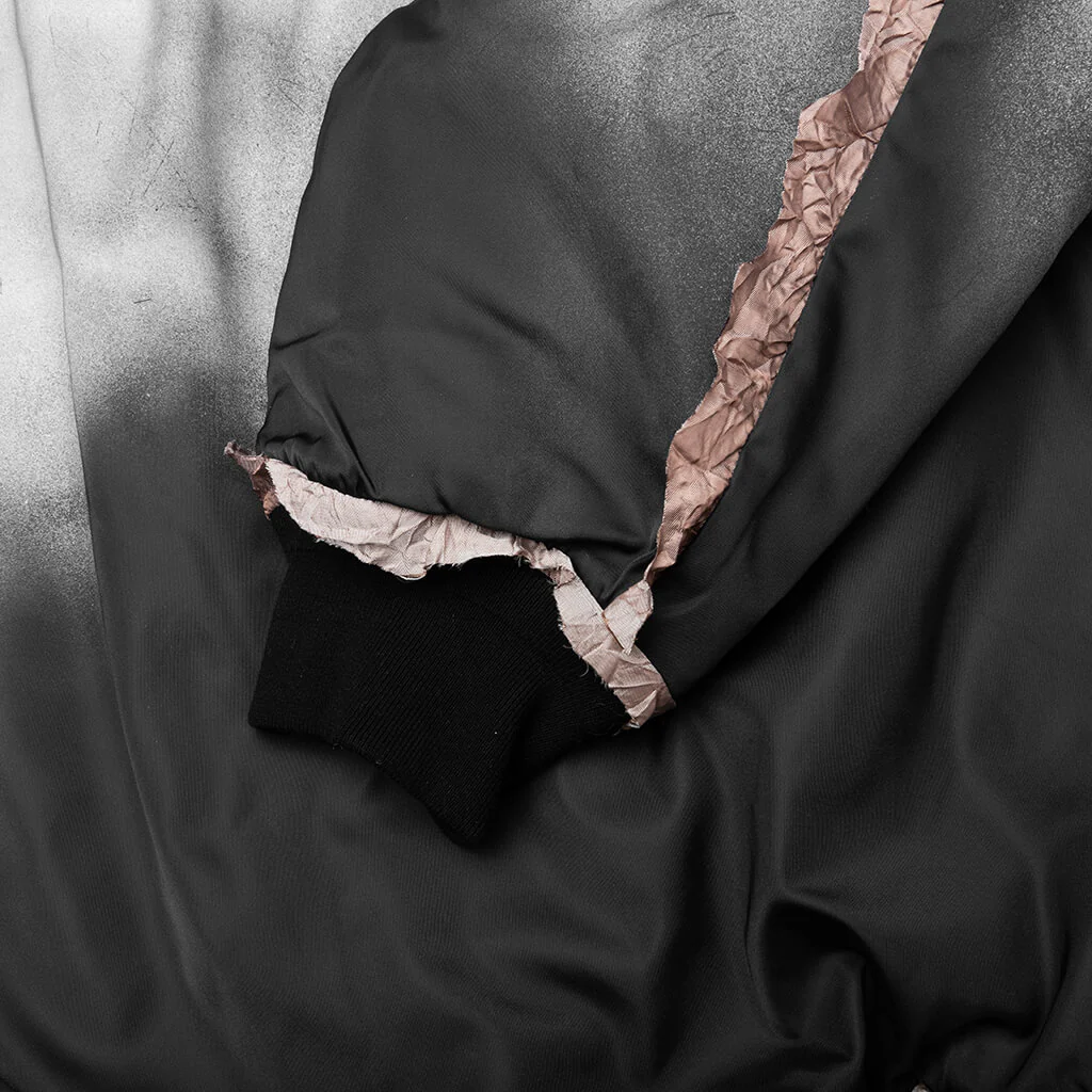 Ocari Nylon Bomber Jacket - Faded Black - Image 4