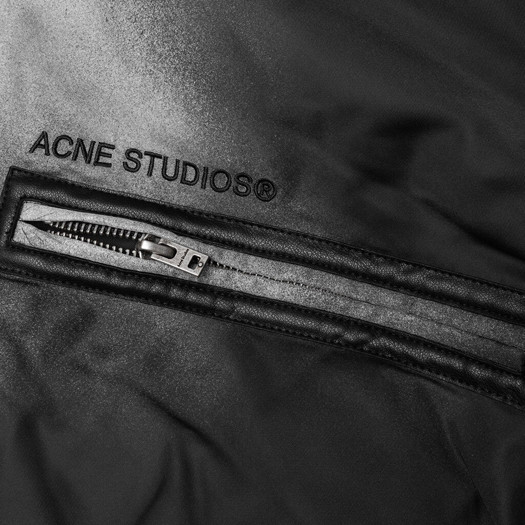 Ocari Nylon Bomber Jacket - Faded Black - Image 5