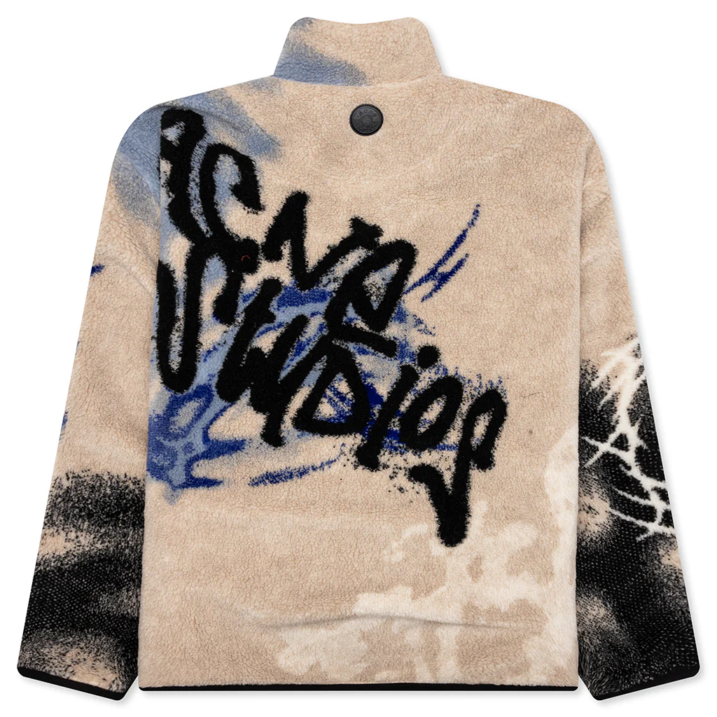 Teddy Jacquard Jacket - Beige - Image 2