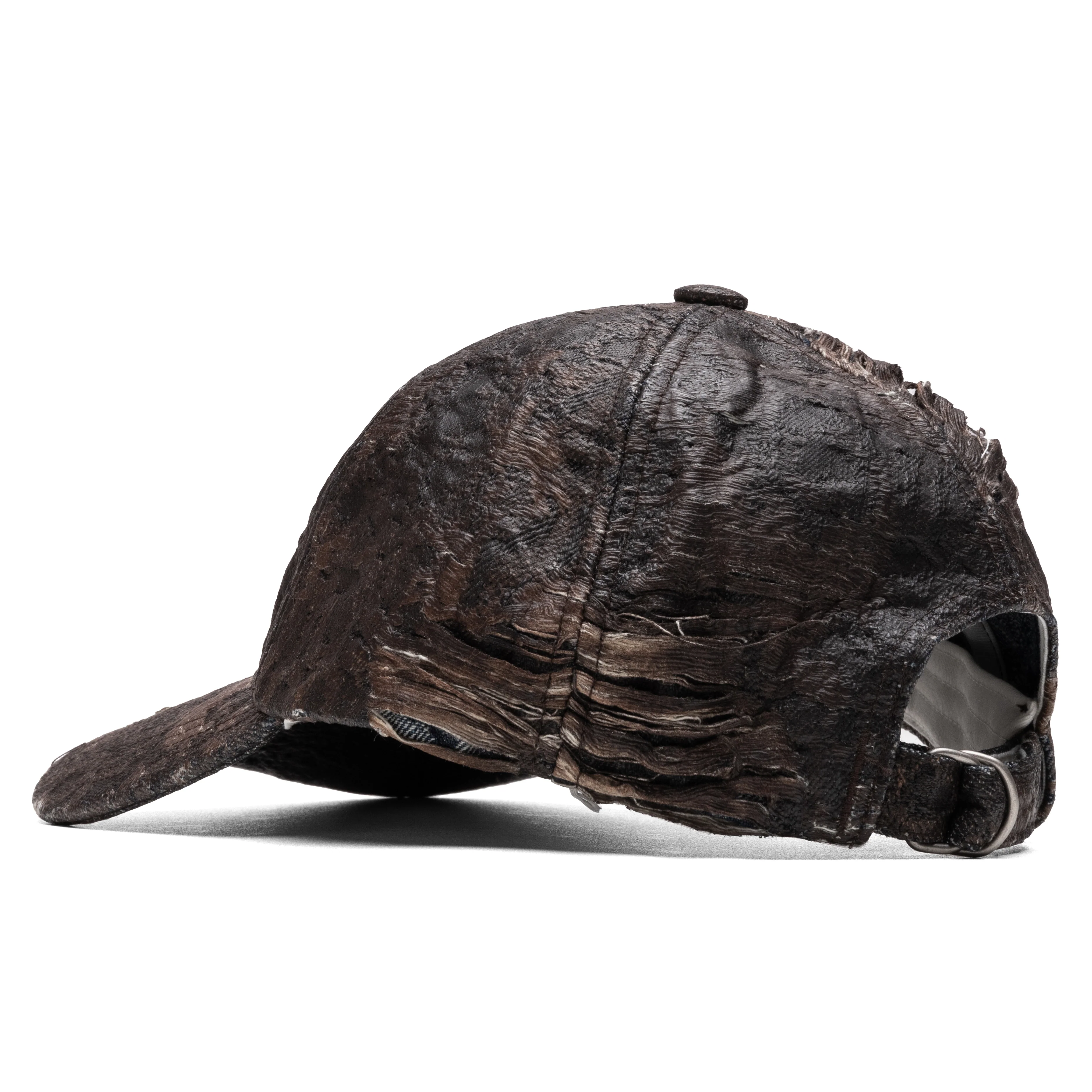 Distressed Monogram Cap - Brown - Image 4
