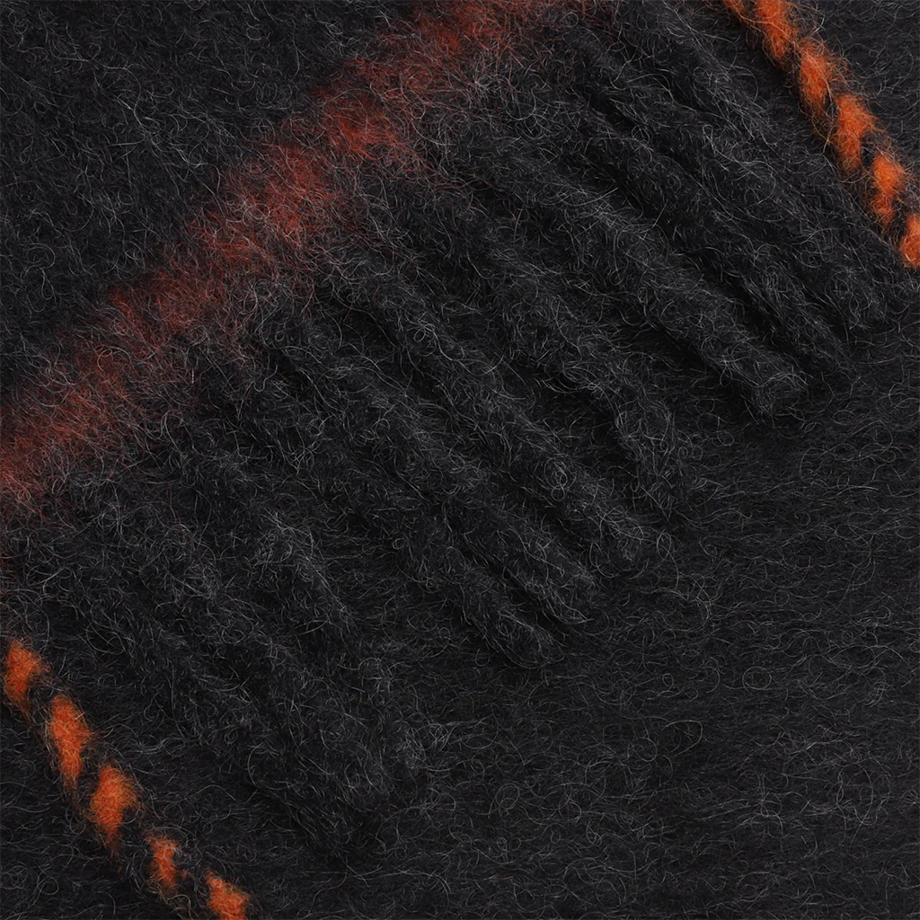 Wool Mohair Scarf - Black - Image 4