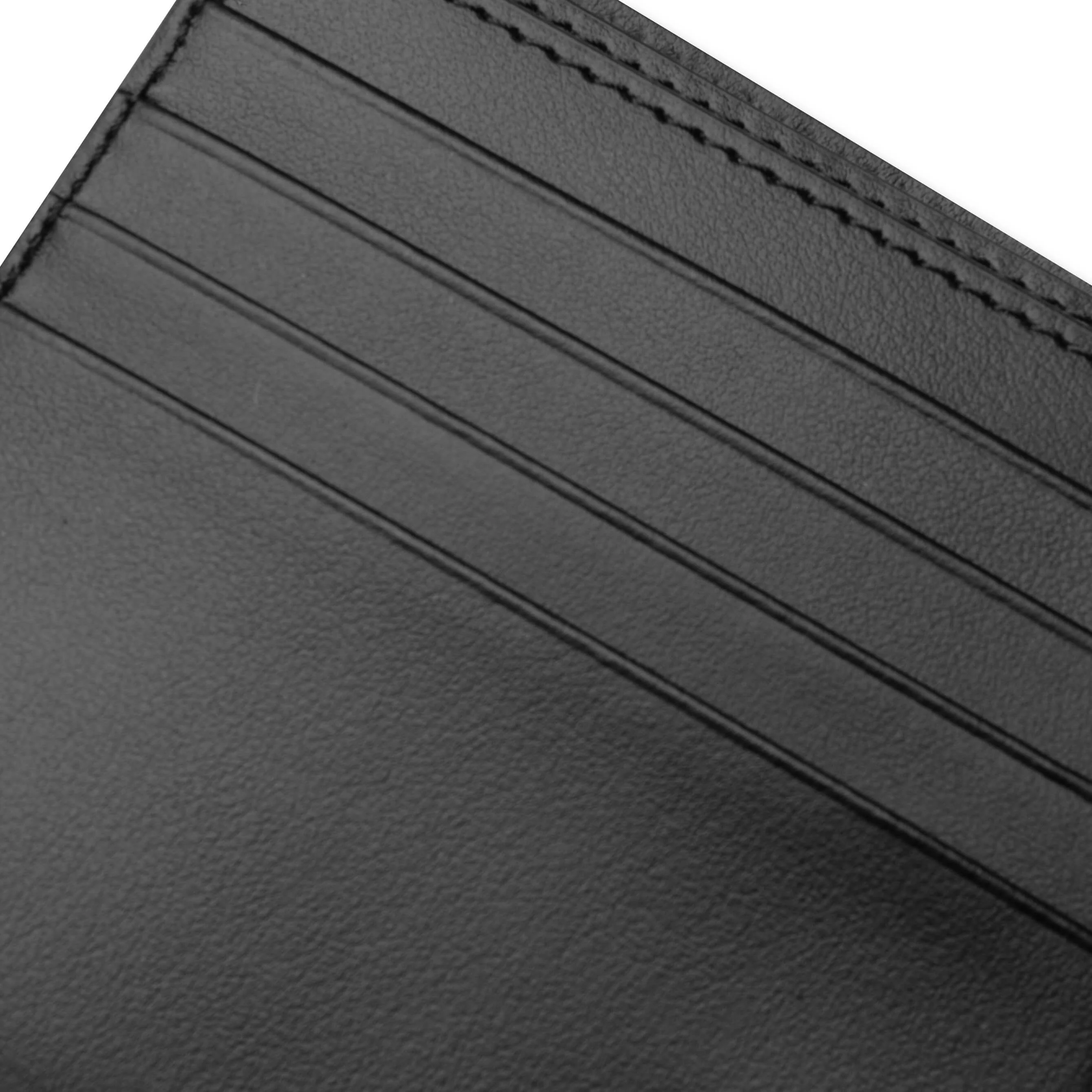 Folded Leather Wallet Fn-Ux-Slgs000286 - Black - Image 4