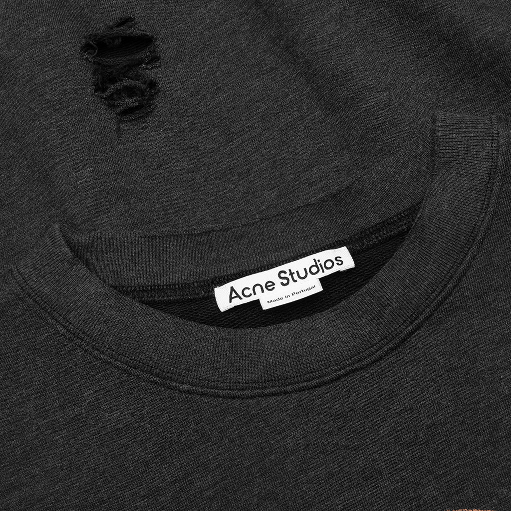 Sweater Printed Logo - Black Melange - Image 3