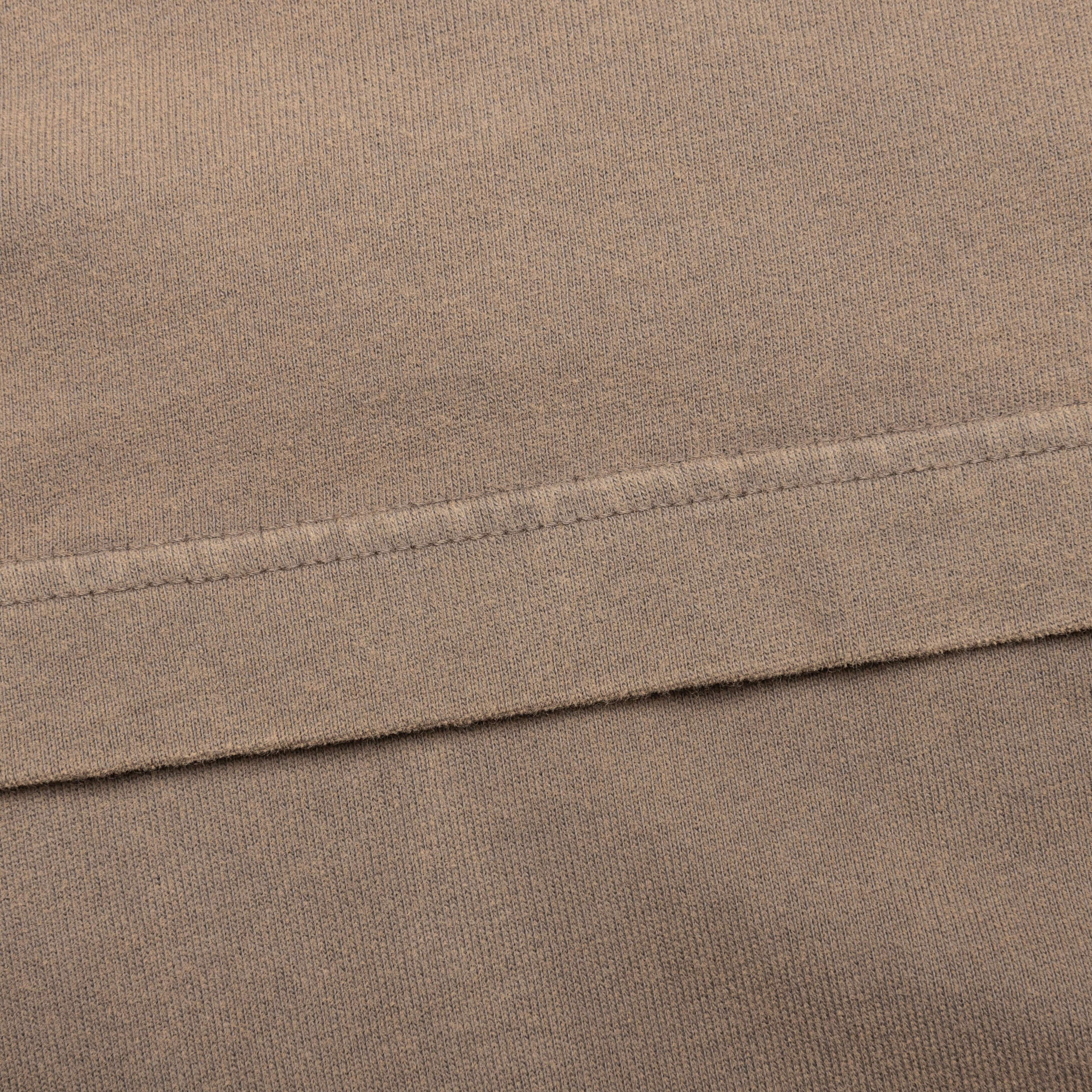 Garment Dyed Crew Neck T-shirt - Taupe Brown - Image 4