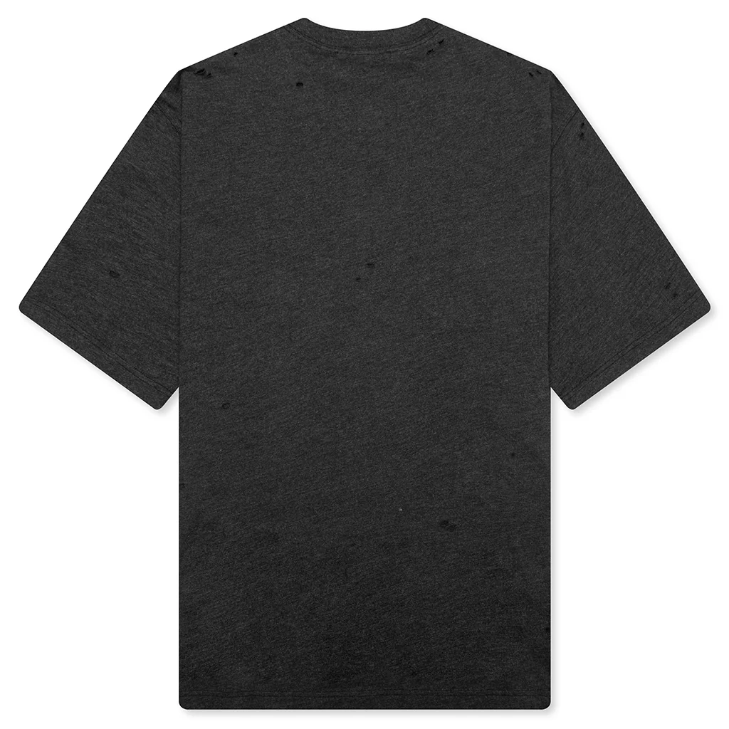 Logo T-Shirt Relaxed Fit - Black Melange - Image 2