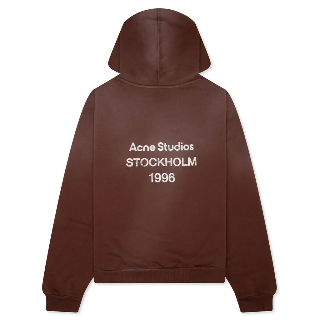 Logo Hooded Sweater - Chocolate Brown - Image 2