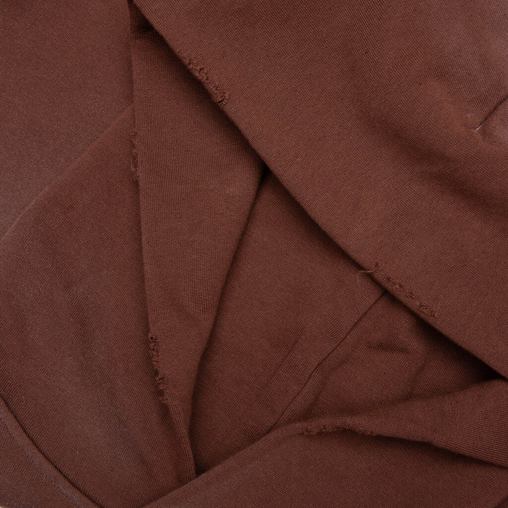 Logo Hooded Sweater - Chocolate Brown - Image 3