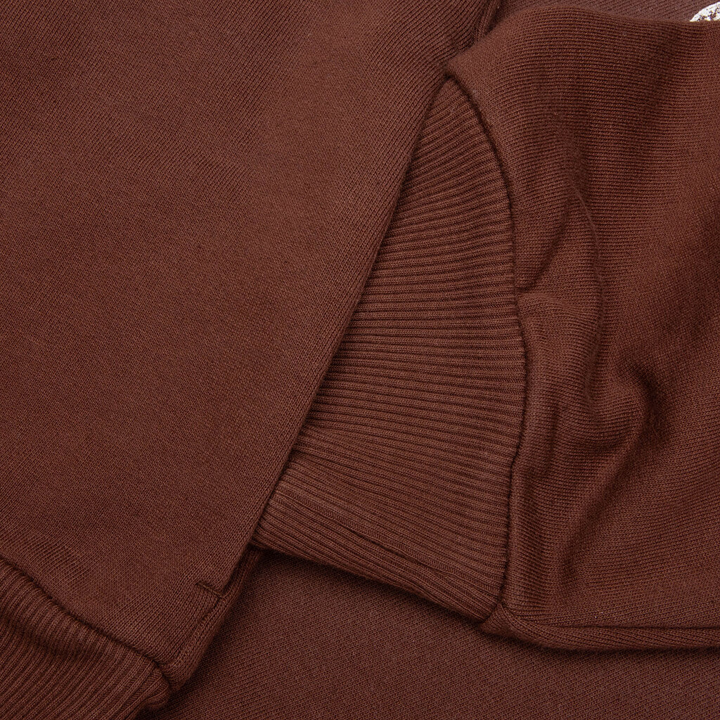 Logo Hooded Sweater - Chocolate Brown - Image 4