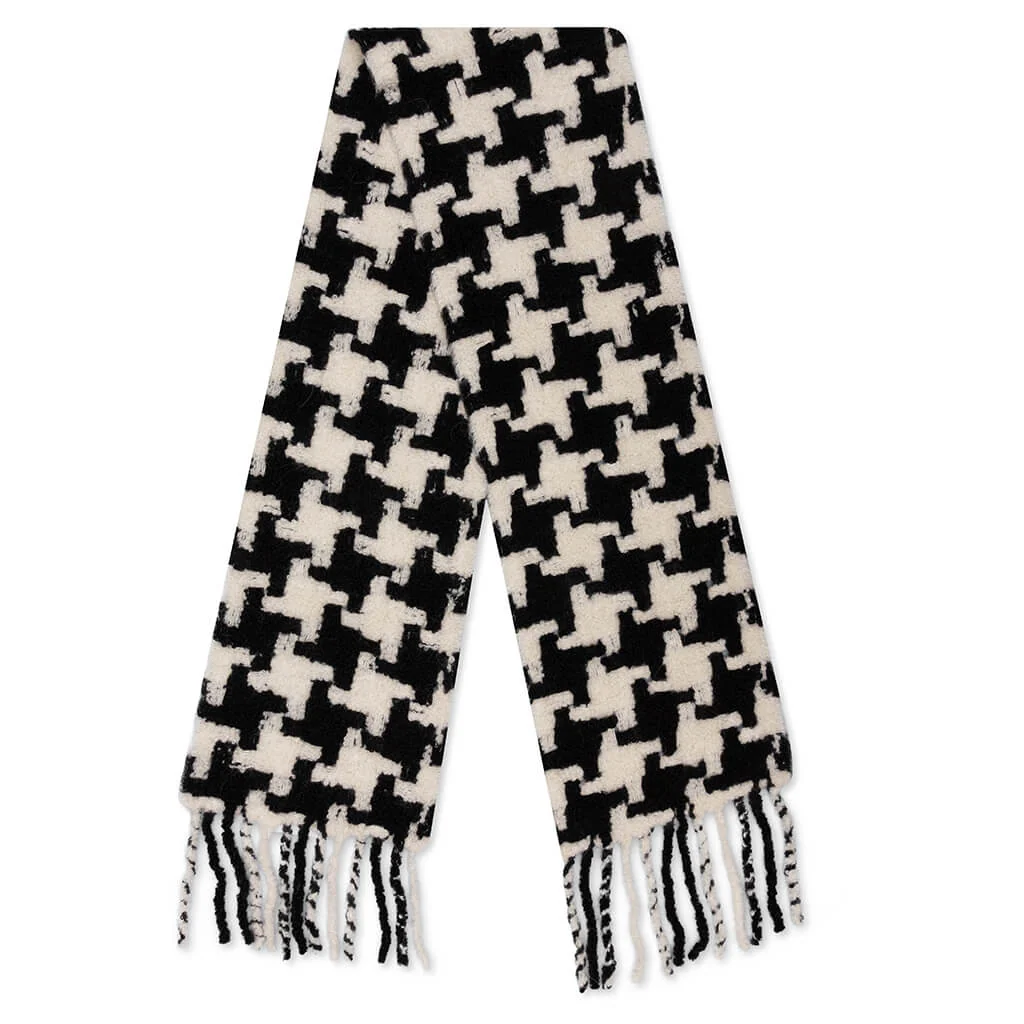 Houndstooth Scarf - White/Black